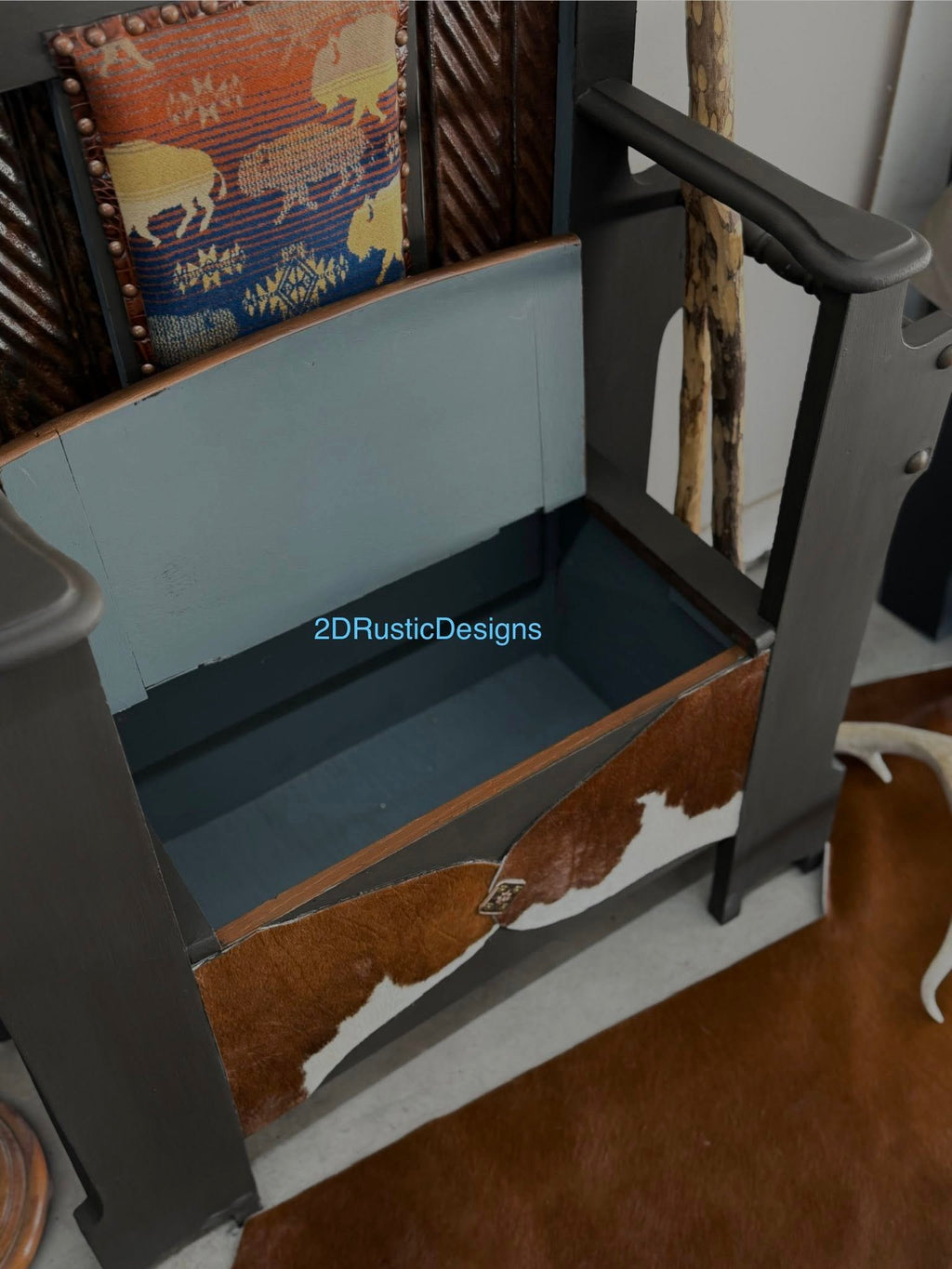Buffalo Hall Tree with Bench, Hat racks, and Storage