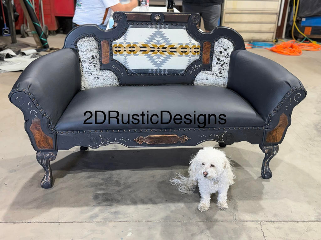 Rancho Arroyo Loveseat Western Settee Sofa