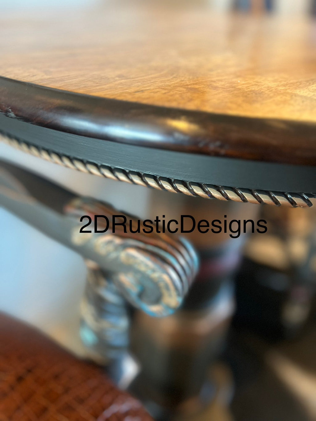 Sun Rise Pub Table Leather and Cowhide Western  Bistro Set