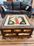 Cowgirl Display Case Western Coffee Table
