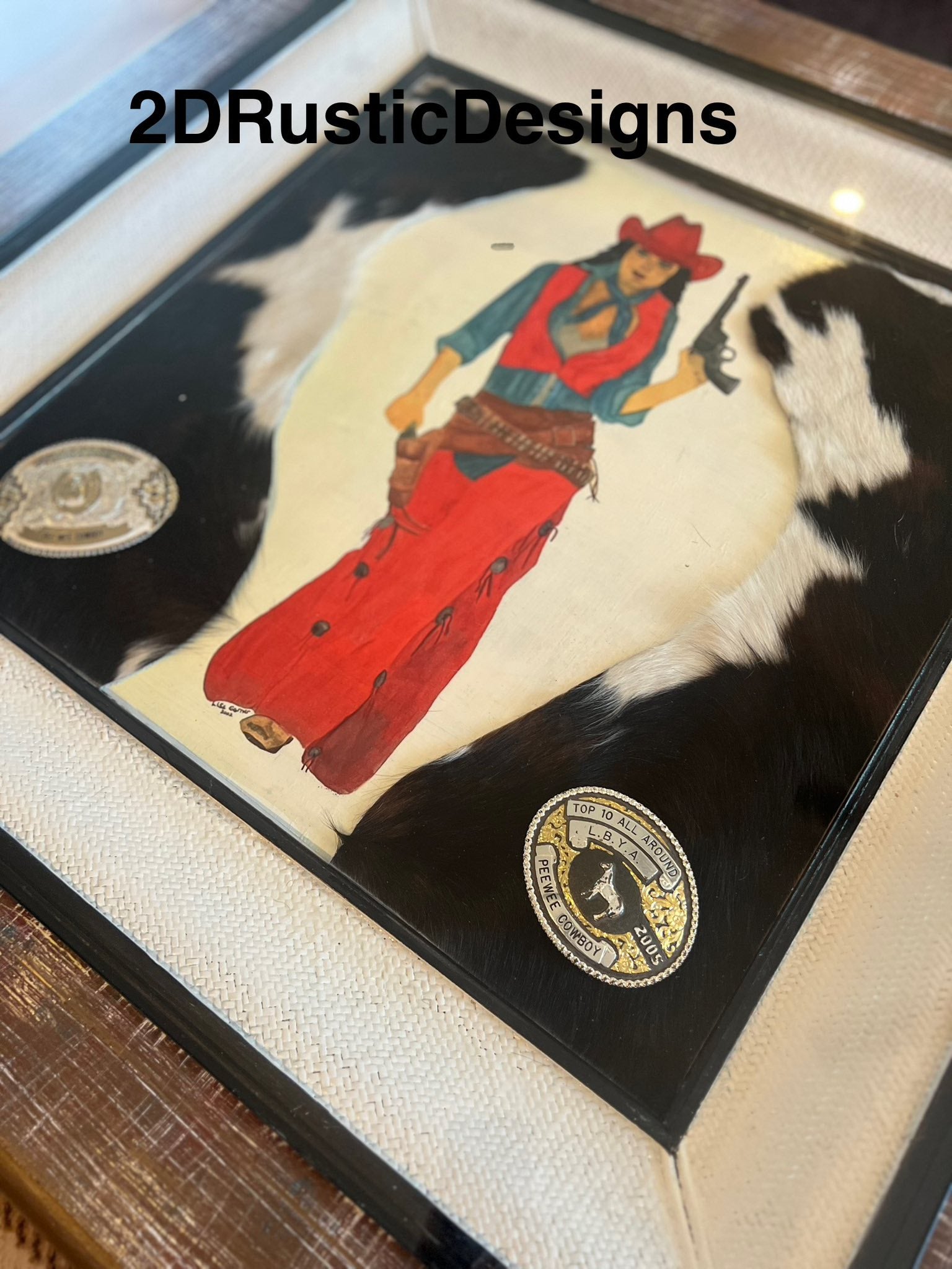 Cowgirl Display Case Western Coffee Table