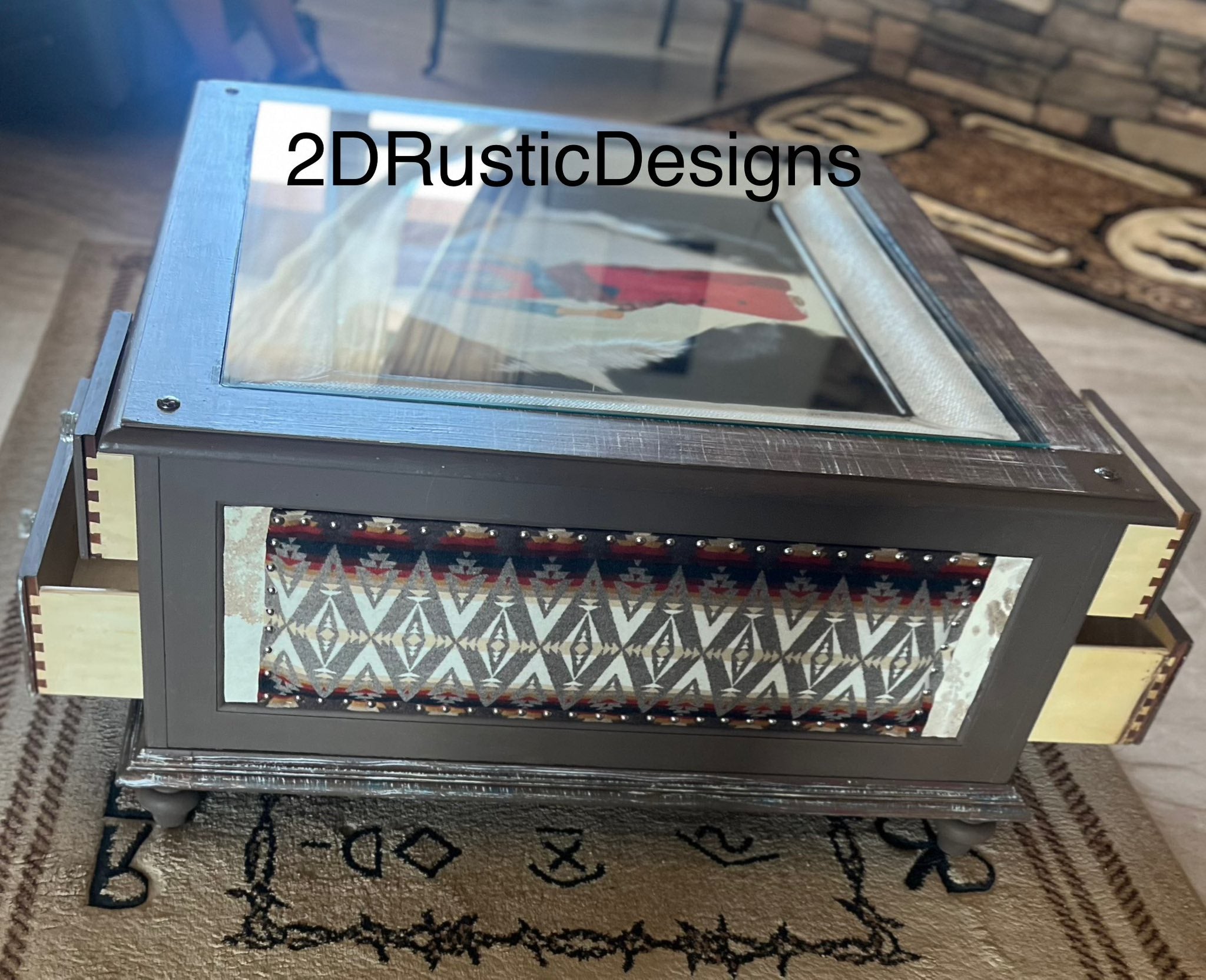 Cowgirl Display Case Western Coffee Table