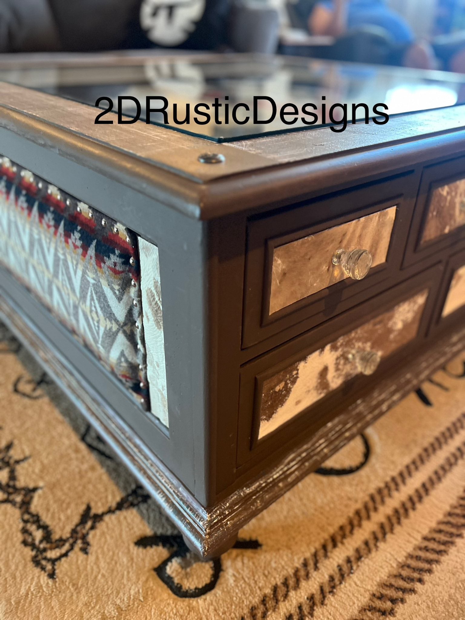 Cowgirl Display Case Western Coffee Table