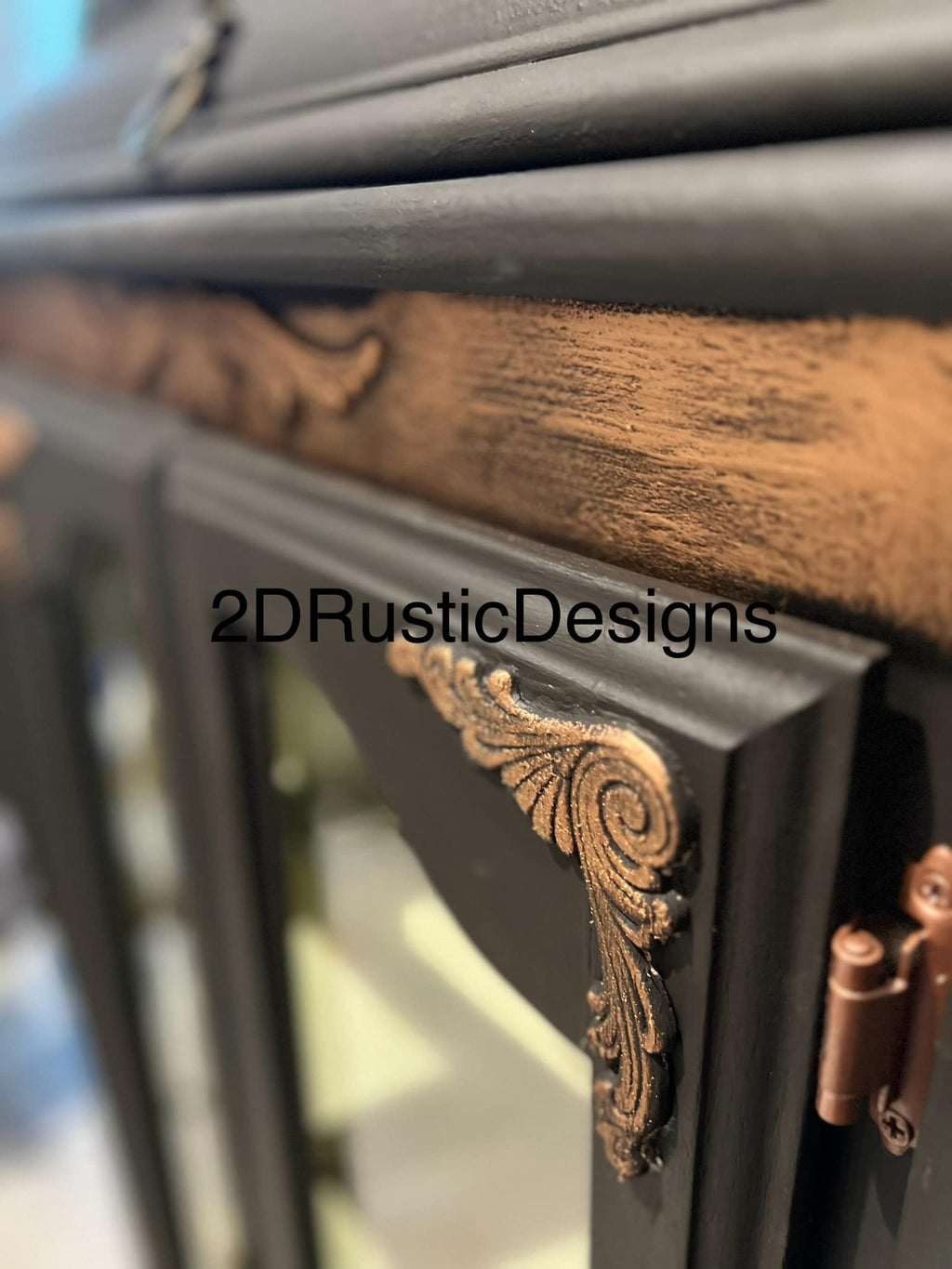 Rustic Vintage Radio Cabinet with Shelves for blankets
