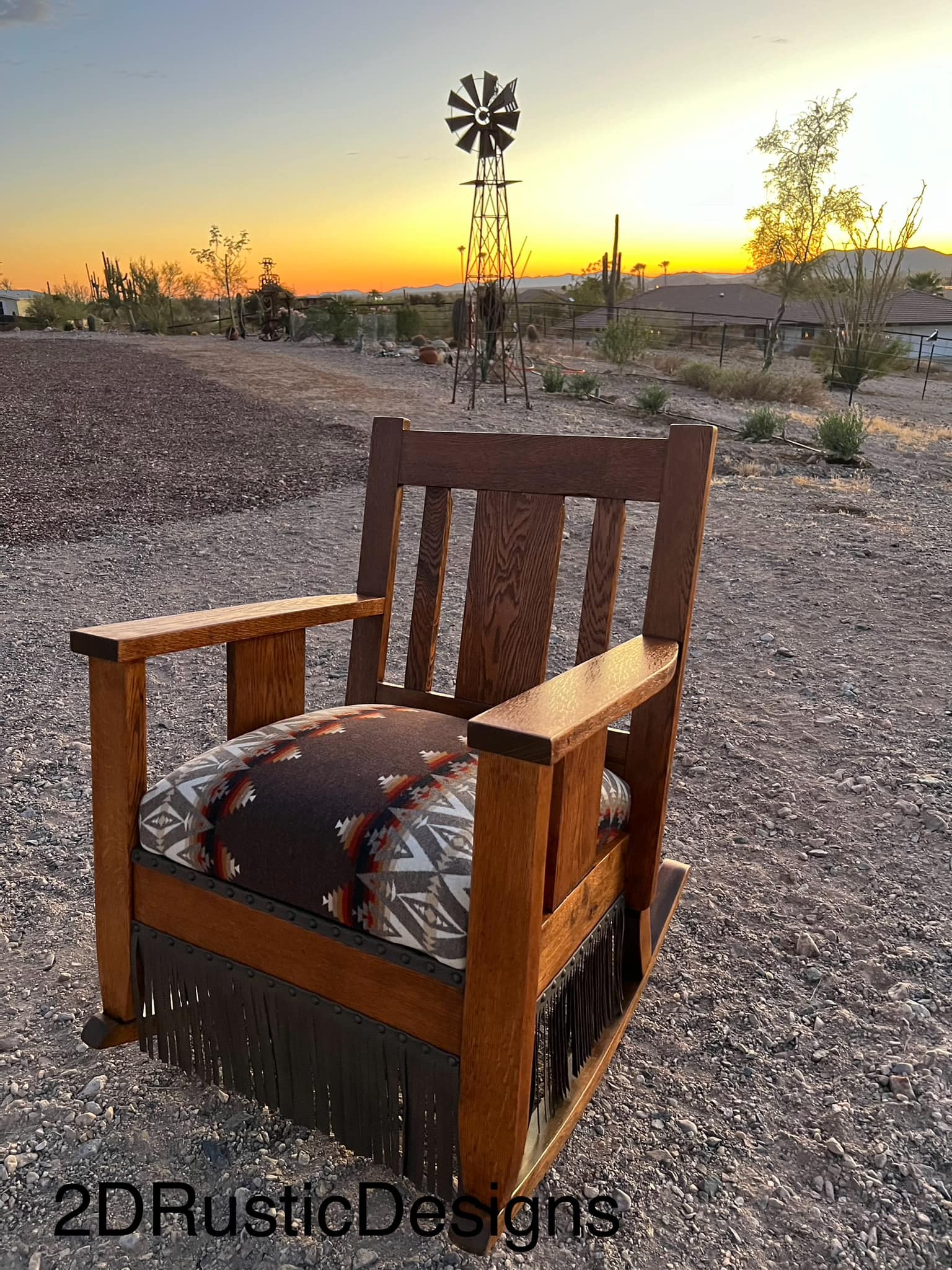 Pendleton Fringe Rocking Chair