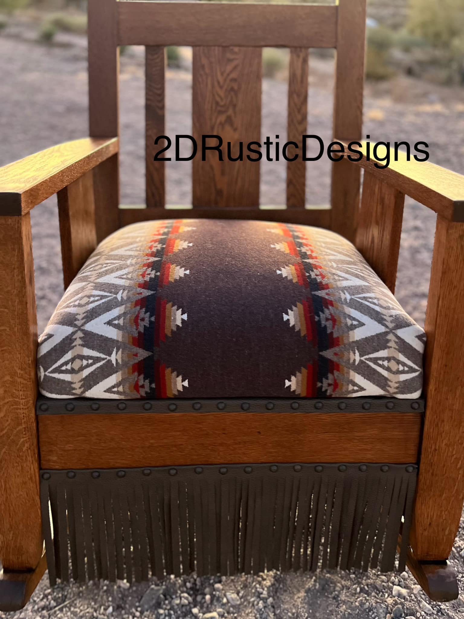 Pendleton Fringe Rocking Chair