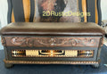 Carved Wood Rustic Western Bedroom Storage Bench