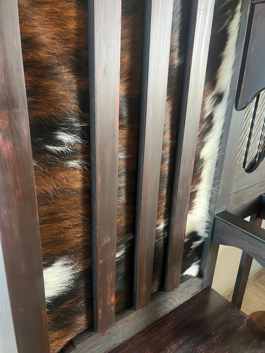 Western Hall Tree with Hereford and Rusted Metal