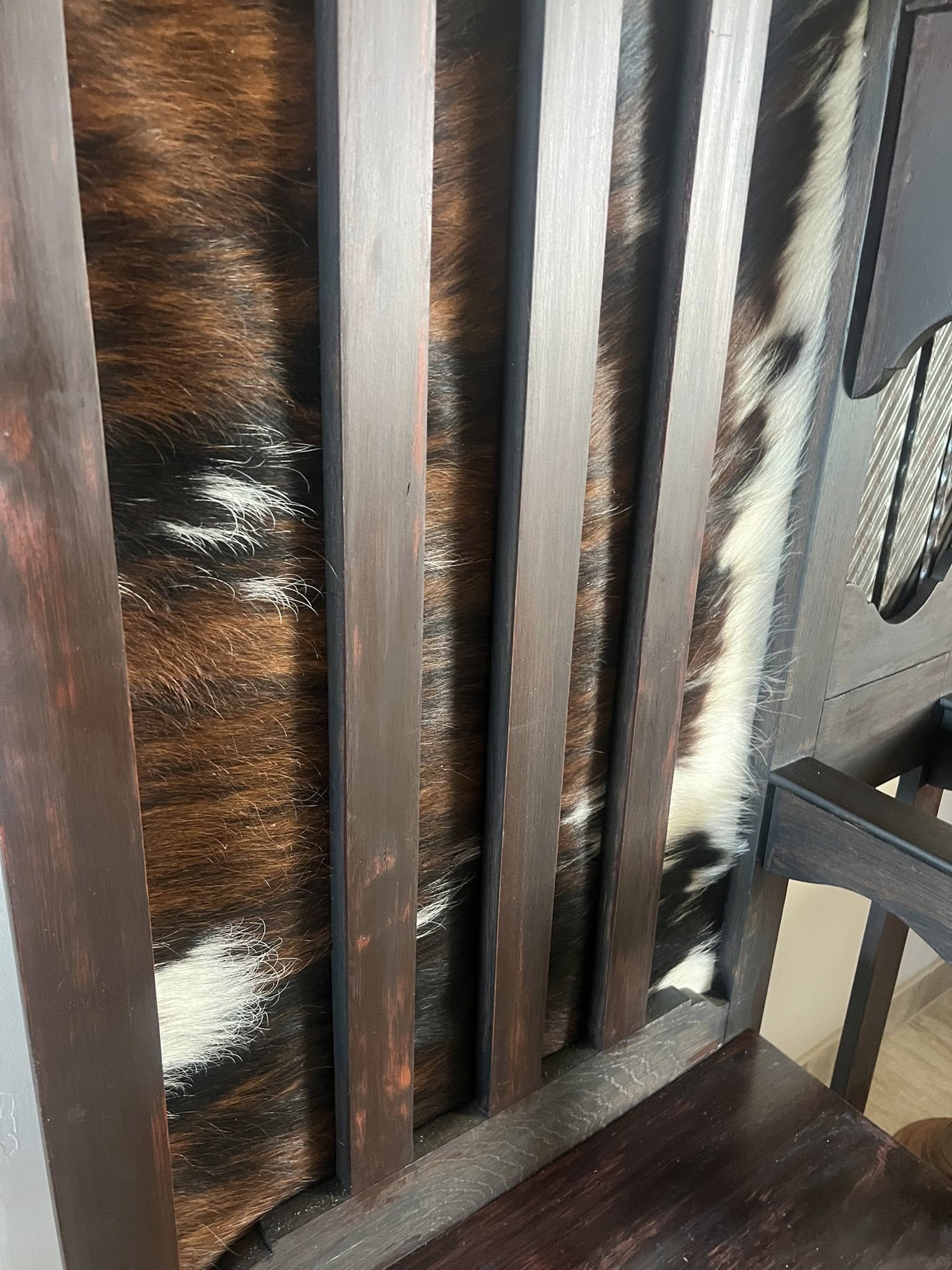 Western Hall Tree with Hereford and Rusted Metal