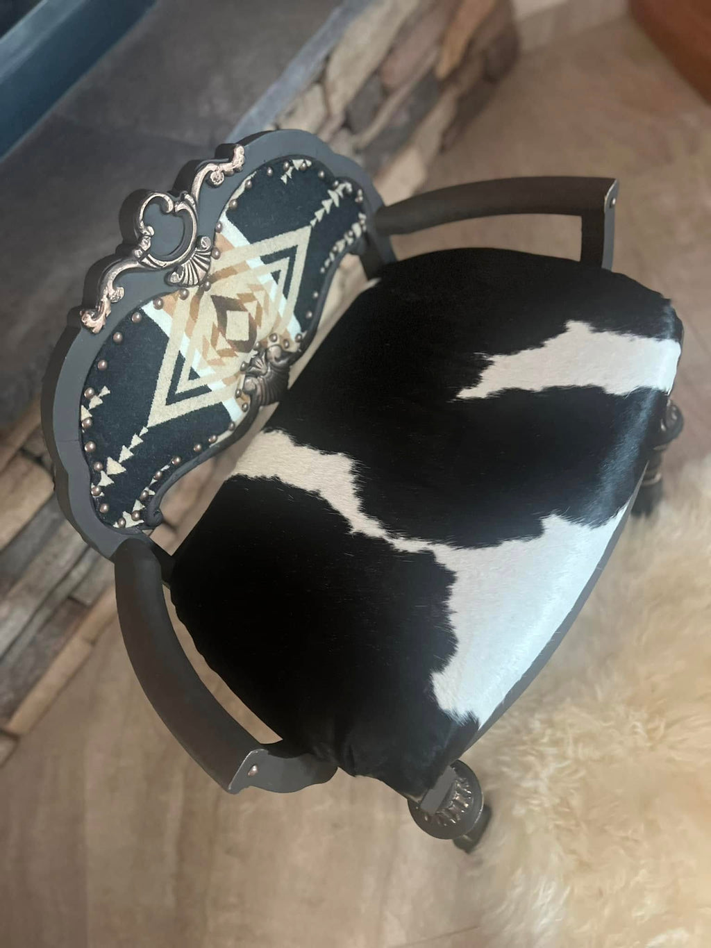 Shortback Cowhide Armchair
