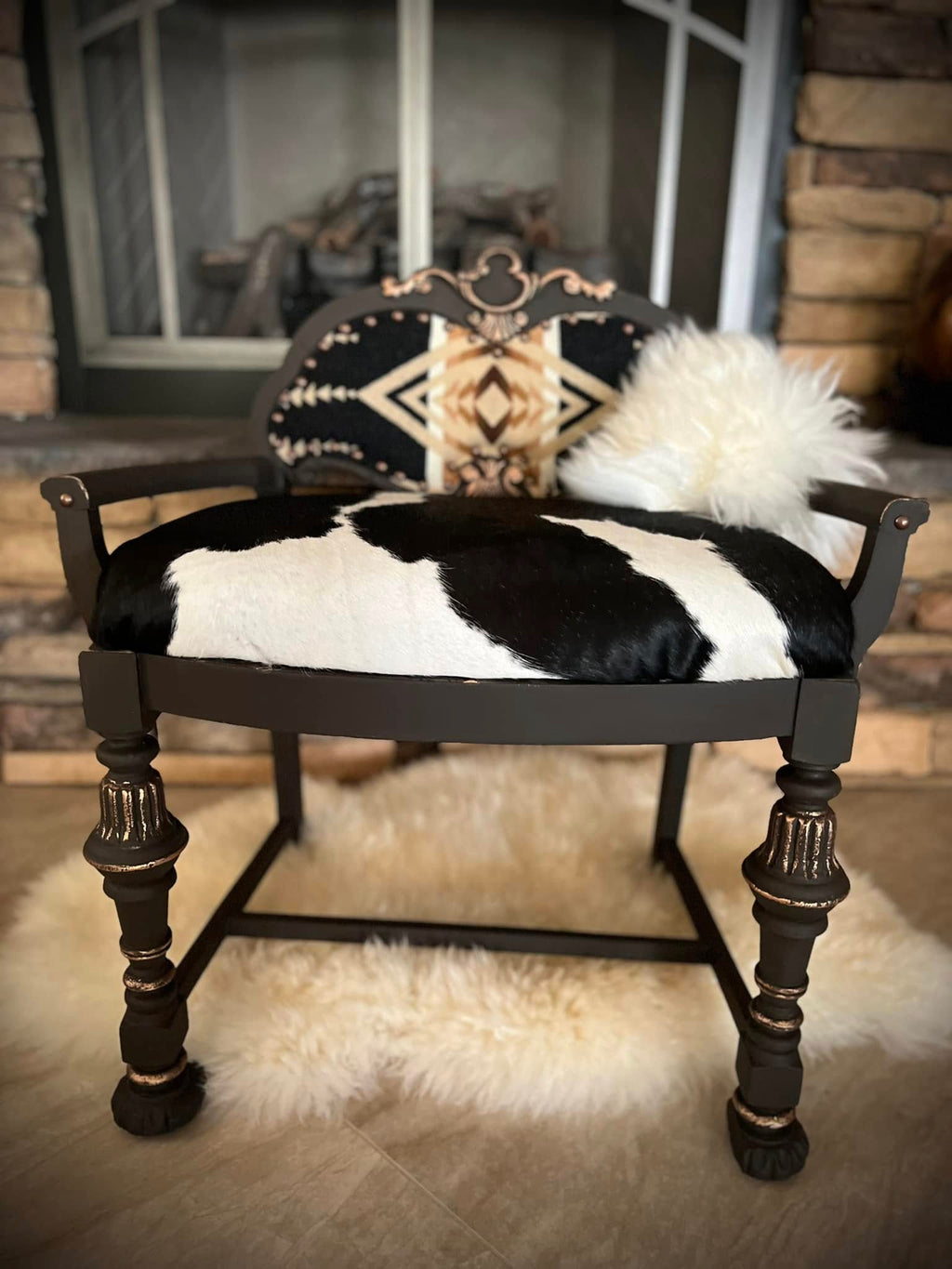 Shortback Cowhide Armchair