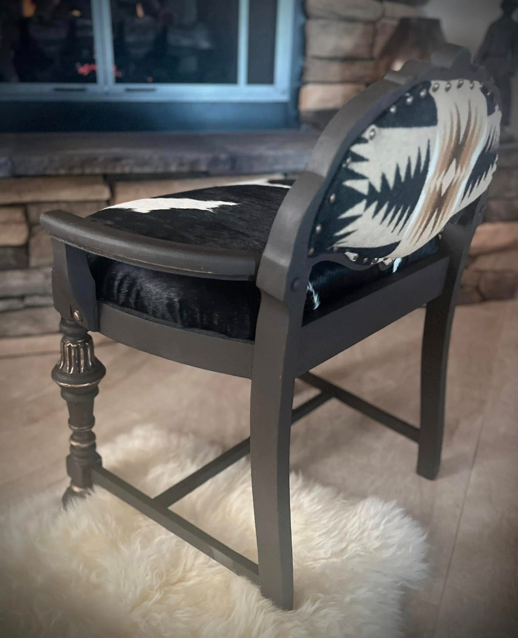 Shortback Cowhide Armchair