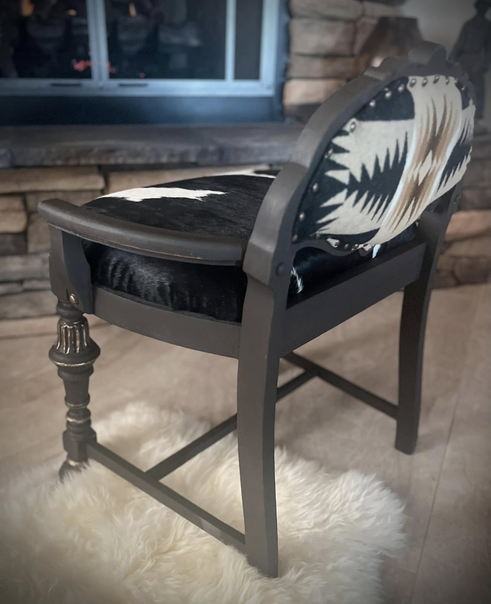 Shortback Cowhide Armchair