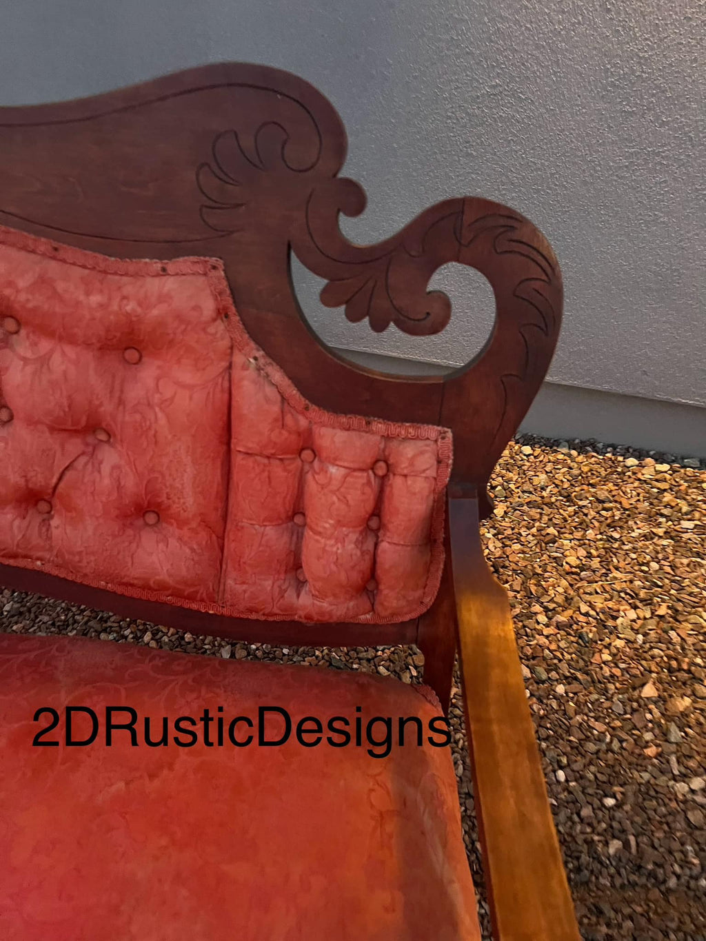 Vintage Chair, New Leather Buffalo Bench, Cowhide