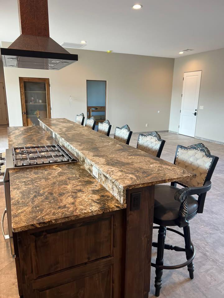 White Longhorn Leather and Brindle Cowhide Barstools